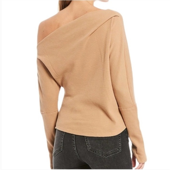 We The Free Asymmetrical Tan Shirt - Picture 2 of 5